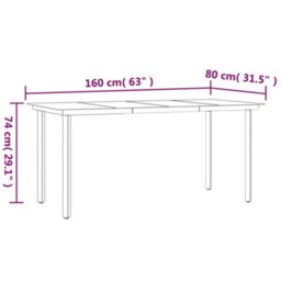 Berkfield 7 Piece Garden Dining Set With Cushions Grey Poly Rattan - thumbnail 9