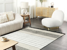 Beliani Rug Yazlik Beige 160 X 230 Cm Wool - thumbnail 2