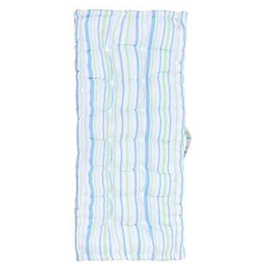 Dibor Vintage Style Blue Striped Indoor Hallway Furniture Chair Pad Bench Seat Pad Cushion (L)105Cm X (W)42Cm - image 1