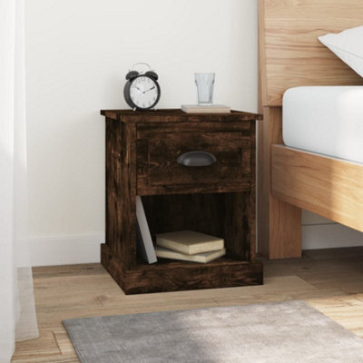 Berkfield Bedside Cabinets 2 Pcs Smoked Oak 39X39X47.5 Cm Engineered Wood - image 1