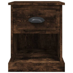 Berkfield Bedside Cabinets 2 Pcs Smoked Oak 39X39X47.5 Cm Engineered Wood - thumbnail 8