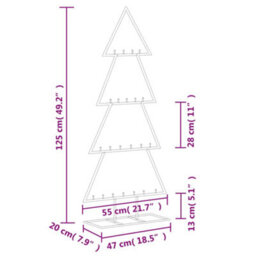 Berkfield Metal Christmas Tree For Decoration Black 125 Cm - thumbnail 7