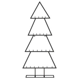 Berkfield Metal Christmas Tree For Decoration Black 125 Cm - thumbnail 3