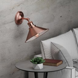 Modern Vintage Retro Industrial Wall Sconce Light 22Cm Metal Wall Lamp Adjustable Swing Arm Stylish Lighting For Bedroom Office - thumbnail 4