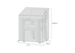 GoodHome Grey Trapezoid Armchair Cover (H)105Cm (W)66Cm - thumbnail 2