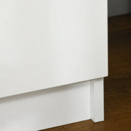 Wyld Haus Rema High Gloss White Bedside Table With Integrated Led Lighting And 2 Drawers - Compact 45W X 35D X 52H Cm - thumbnail 6