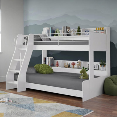 Julian Bowen Domino Top 90Cm Single Bottom 120Cm Small Double White Triple Sleeper Bunk Bed - image 1