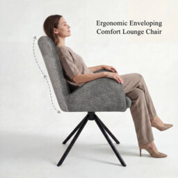 Sonara Modern Swivel Accent Chair Stylish Upholstered Seat Set Of 1 - thumbnail 5