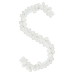 Vidaxl Christmas Ball Garland White 186 Cm Polystyrene - thumbnail 2