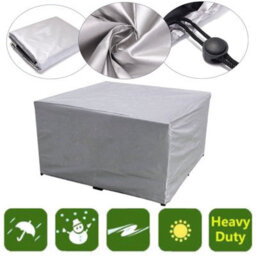 Rectangular Protective Cover For Garden Furniture, Waterproof, Dustproof And Uv-Resistant (Dimensions 190 X 125 80 Cm) - thumbnail 2