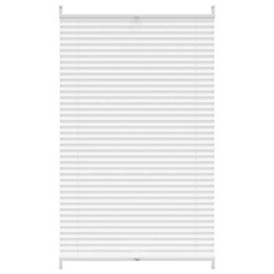 Berkfield Modern Plisse Blind 90X125Cm White Pleated Blind - image 1