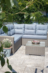 Statement Furniture Whinfell Corner Rattan Sofa And Coffee Table Garden Furniture Set - thumbnail 4