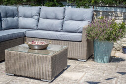 Statement Furniture Whinfell Corner Rattan Sofa And Coffee Table Garden Furniture Set - thumbnail 6