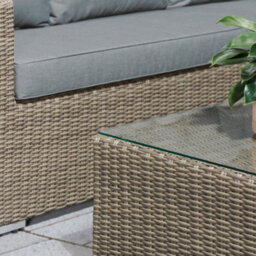 Statement Furniture Whinfell Corner Rattan Sofa And Coffee Table Garden Furniture Set - thumbnail 2