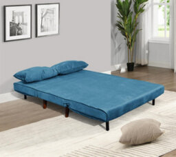 Kosy Koala Double Sofa Bed Sleeper Foldable Portable Pillow Lounge Couch Blue Sofa Bed Living Room Furniture - thumbnail 3