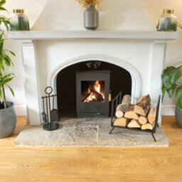 Hammer and Tongs Hammer & Tongs Fireside Log Storage Rack - Black - thumbnail 4