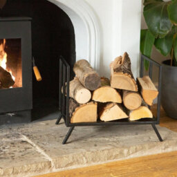 Hammer and Tongs Hammer & Tongs Fireside Log Storage Rack - Black - thumbnail 2