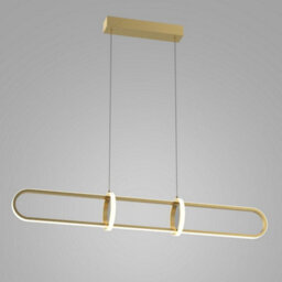 Luminosa Lighting Luminosa Modern Led Hanging Pendant Golden, Warm White 3000K 1300Lm Dimmable