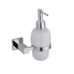 Nes Home Hand Soap Square Bottle Dispenser Chrome - thumbnail 1