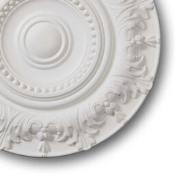 Yes-Online M67 Ceiling Rose - Medallion Lightweight Resin Traditional Classic Light Chandelier Feature Paintable Ceiling Centre 50Cm - thumbnail 4