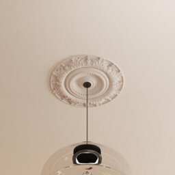 Yes-Online M67 Ceiling Rose - Medallion Lightweight Resin Traditional Classic Light Chandelier Feature Paintable Ceiling Centre 50Cm - thumbnail 2