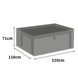 Bosmere All-Weather Rectangular Table Cover Charcoal 210Cm X 110Cm X 71Cm All Weather Protection 6 Year Guarantee - thumbnail 1