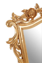 Orsina Elegant Gold Finish Tapered Wall Mirror, Versatile Hallway Mirror For Bedroom, Functional Lounge Mirror - thumbnail 3