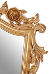 Orsina Elegant Gold Finish Tapered Wall Mirror, Versatile Hallway Mirror For Bedroom, Functional Lounge Mirror - thumbnail 4
