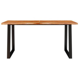 Vidaxl Dining Table With Live Edge 160X80X75 Cm Solid Wood Acacia - thumbnail 4