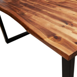 Vidaxl Dining Table With Live Edge 160X80X75 Cm Solid Wood Acacia - thumbnail 7