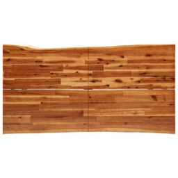 Vidaxl Dining Table With Live Edge 160X80X75 Cm Solid Wood Acacia - thumbnail 6