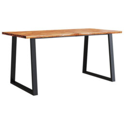Vidaxl Dining Table With Live Edge 160X80X75 Cm Solid Wood Acacia - thumbnail 2