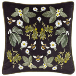 Wylder Braywick Clarence Mirror Printed Velvet Cushion Cover - thumbnail 1