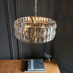 Luminosa Lighting Luminosa Clifton 3 Light Multi Arm Lamp Ceiling Pendant Antique Brass - thumbnail 4