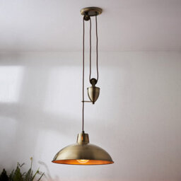 Luminosa Lighting Luminosa Polka Dome Ceiling Pendant Light Antique Brass, E27 - thumbnail 2