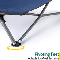 Trail Outdoor Leisure Low Beach Chair Folding Outdoor Camping Garden Festival Lightweight Lounger Seat - Navy - thumbnail 4