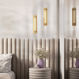 Luminosa Lighting Luminosa Maytoni Sonata Modern Integrated Led Pendant Ceiling Light Brass 3000K - thumbnail 2