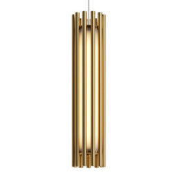 Luminosa Lighting Luminosa Maytoni Sonata Modern Integrated Led Pendant Ceiling Light Brass 3000K - thumbnail 6
