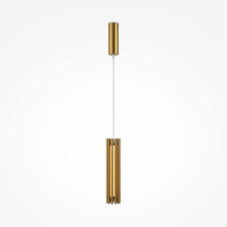 Luminosa Lighting Luminosa Maytoni Sonata Modern Integrated Led Pendant Ceiling Light Brass 3000K - thumbnail 1