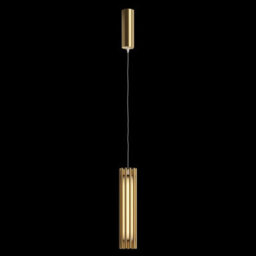 Luminosa Lighting Luminosa Maytoni Sonata Modern Integrated Led Pendant Ceiling Light Brass 3000K - thumbnail 4