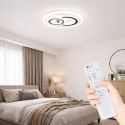 40Cm Led Ceiling Light With Remote Dimmable Flush Mount 48W Modern Round Lamp Warm White Cool White Bedroom Living Room - thumbnail 2