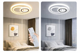 40Cm Led Ceiling Light With Remote Dimmable Flush Mount 48W Modern Round Lamp Warm White Cool White Bedroom Living Room - thumbnail 7