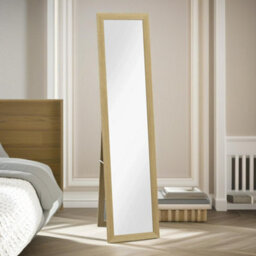Pirlo Plush Rustic Full Length Mirror Freestanding Or Hanging Natural - thumbnail 2