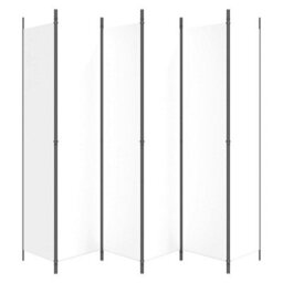 Walplus 6-Panel Room Divider White 300X220 Cm Fabric - thumbnail 4