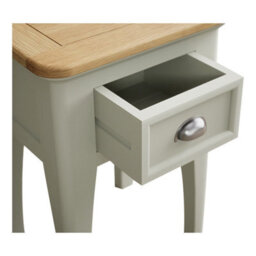 Furniture 48 Ashton Soft Green Painted 1 Drawer Bedside - thumbnail 3