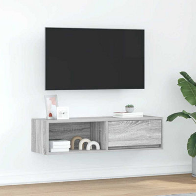 Berkfield Tv Cabinet Grey Sonoma 100X31X25.5 Cm Engineered Wood - image 1