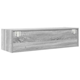 Berkfield Tv Cabinet Grey Sonoma 100X31X25.5 Cm Engineered Wood - thumbnail 8