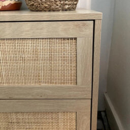 Rattan 3-Drawer Storage Chest Cabinet For Bedroom - thumbnail 3