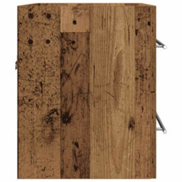 Berkfield Bathroom Sink Cabinet Old Wood 60X38.5X48 Cm Engineered Wood - thumbnail 7