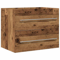 Berkfield Bathroom Sink Cabinet Old Wood 60X38.5X48 Cm Engineered Wood - thumbnail 2